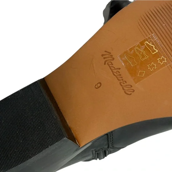 Madewell Sleek Black Leather Booties - Picture 9 of 15